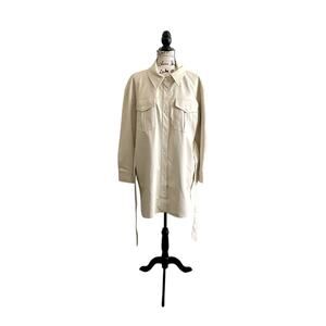 NVLT Faux Leather Shacket